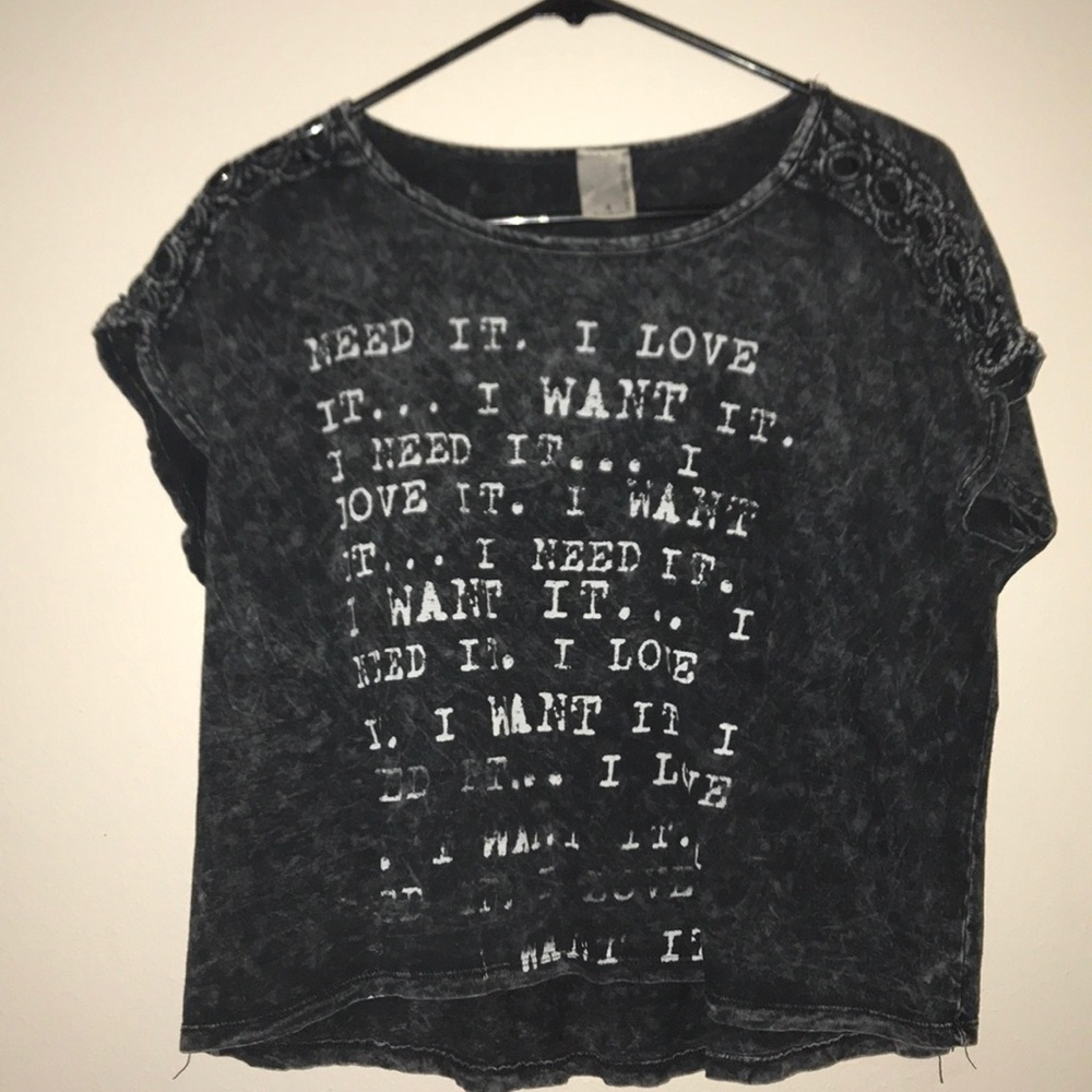 Black Top with cute shoulder detail
